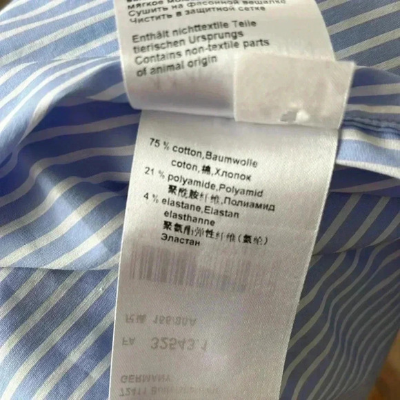 [N1/US4]Marc Cain Collections Women's  Blue Straps Blouse-NWOT - Picture 16 of 16